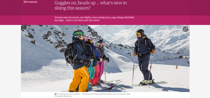 Ski school press review - Guardian UK Women's Camps