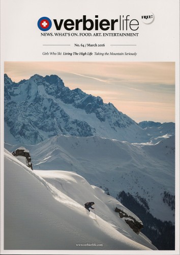 Verbier Life Magazine cover - Emma Verbier Ski School