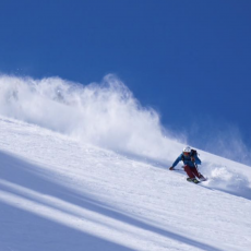 Spring snow and cracking conditions in Verbier