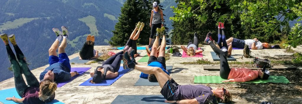 Verbier group fitness training