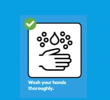 Swiss suggested measures for Covid - hand washing