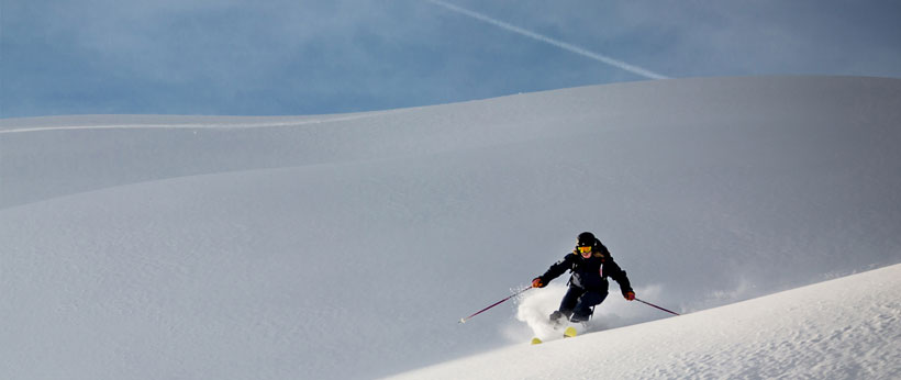 Learning to ski off-piste and powder